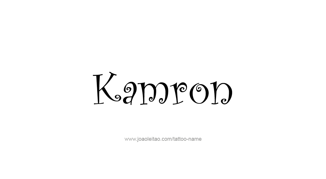 Tattoo Design  Name Kamron   