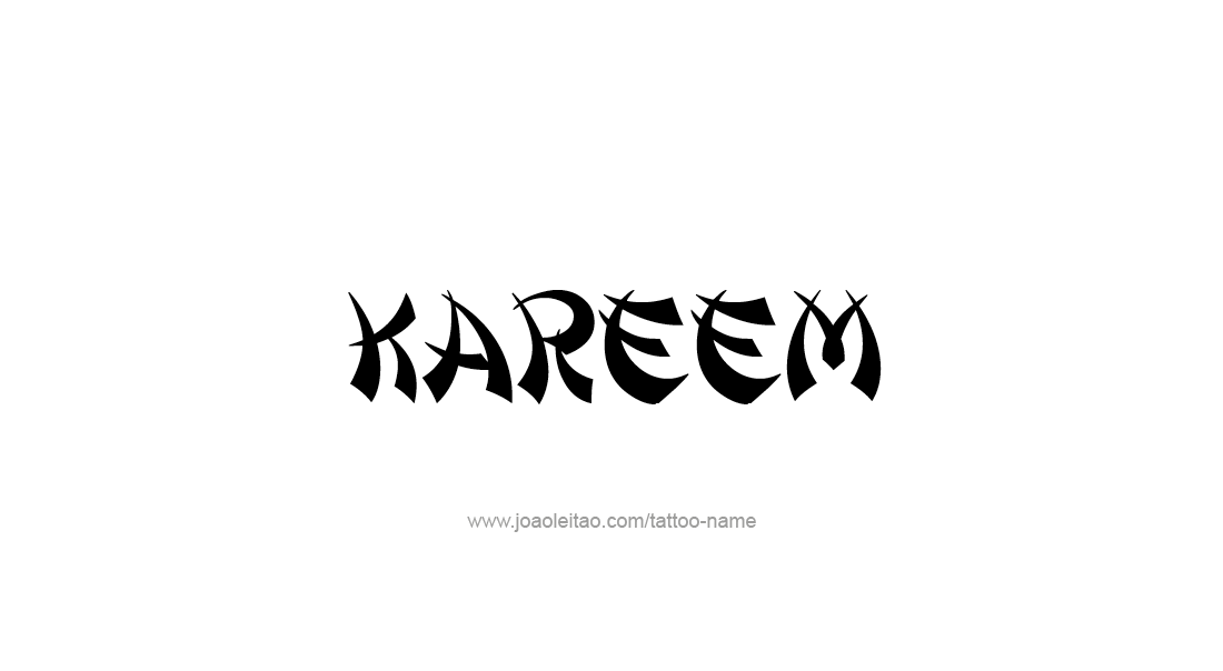 Tattoo Design  Name Kareem
