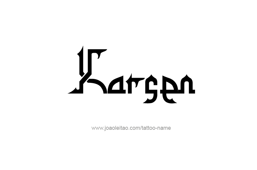 Tattoo Design  Name Karsen   