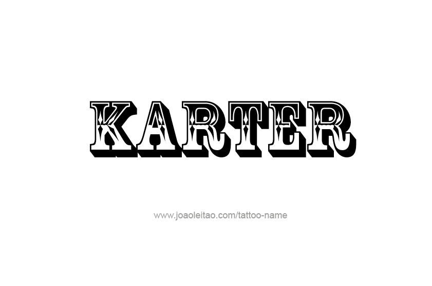 Tattoo Design  Name Karter   