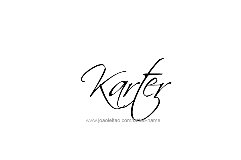 Tattoo Design  Name Karter   