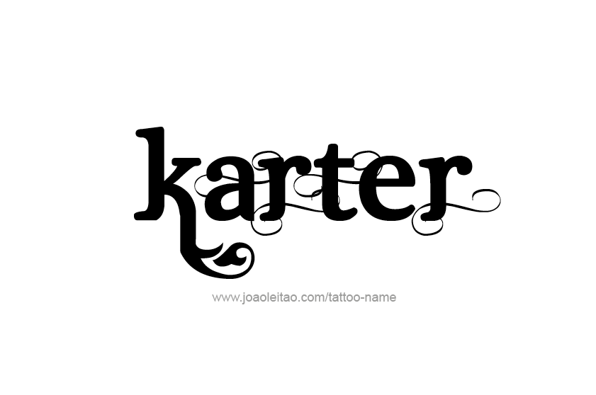 Tattoo Design  Name Karter   