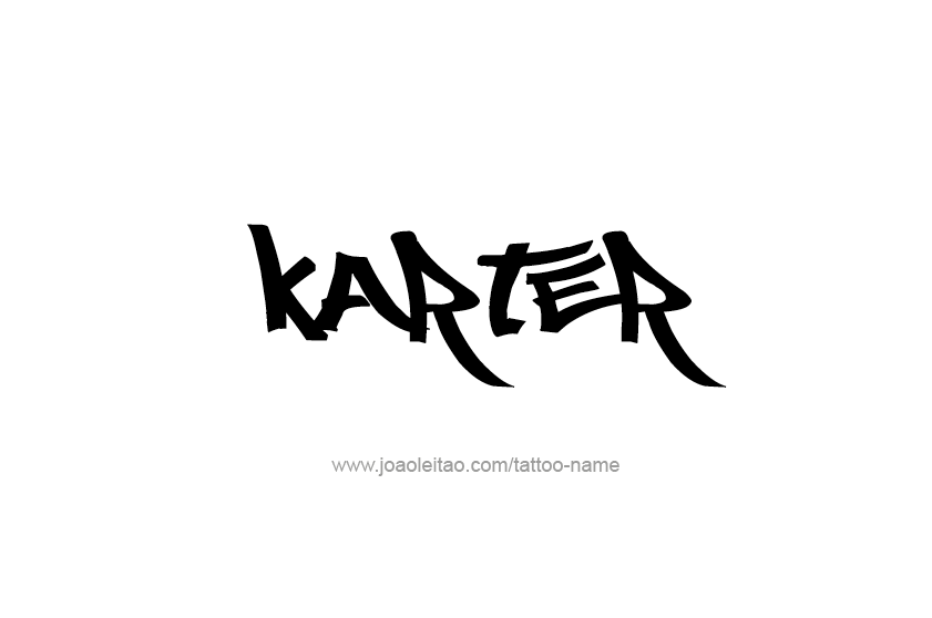 Tattoo Design  Name Karter   