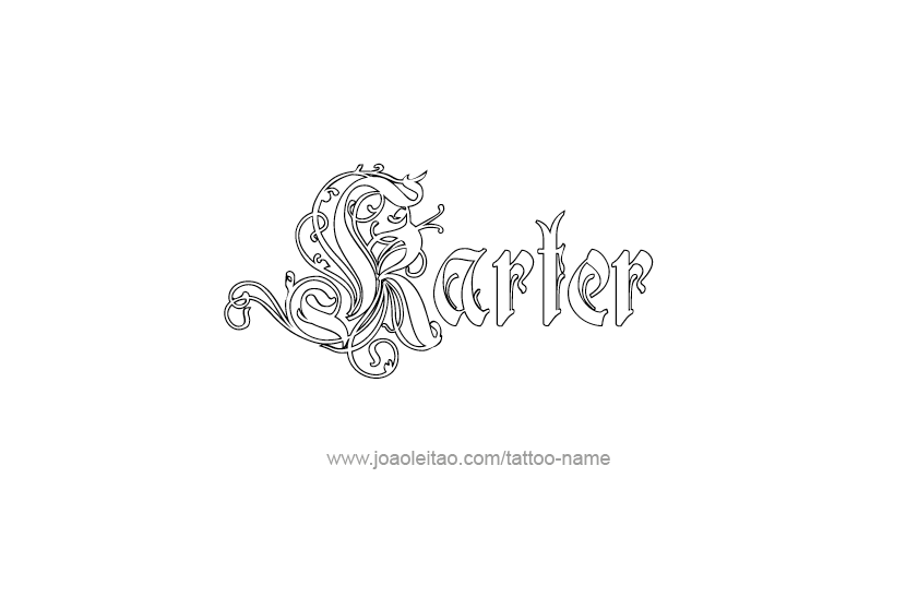 Tattoo Design  Name Karter   