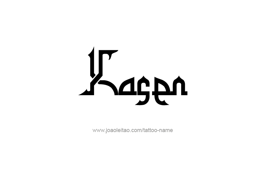 Tattoo Design  Name Kasen   