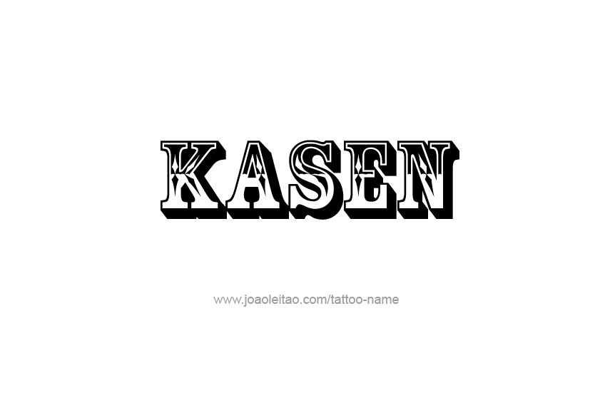 Tattoo Design  Name Kasen   