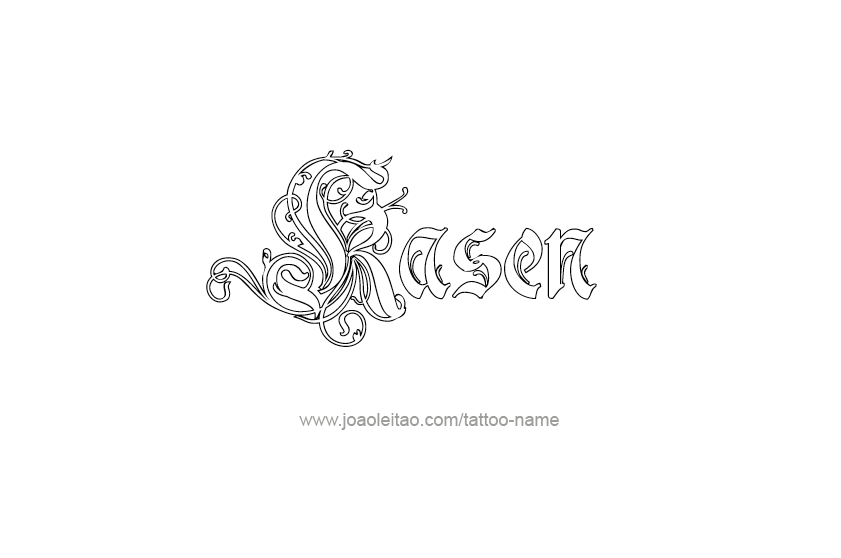 Tattoo Design  Name Kasen   