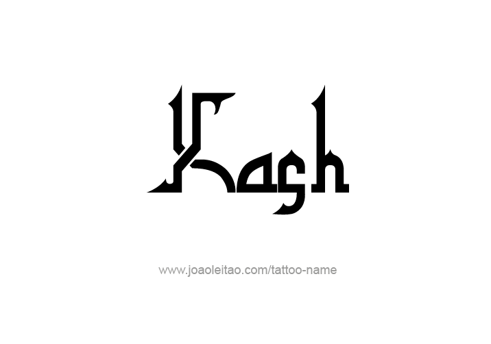 Tattoo Design  Name Kash   