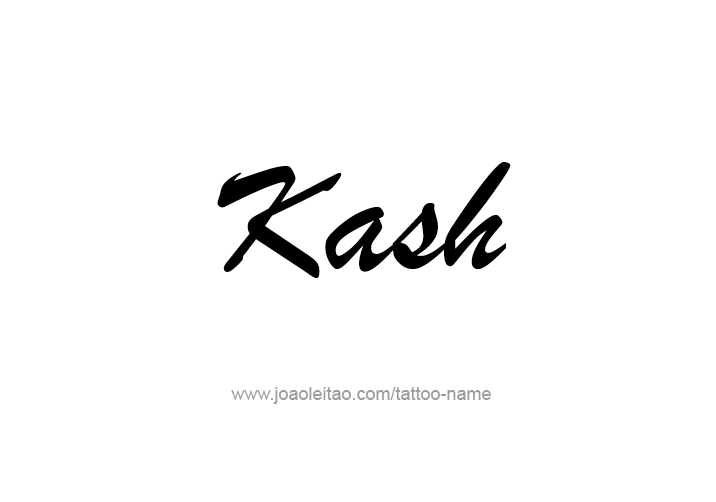 Tattoo Design  Name Kash   