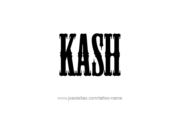 Tattoo Design  Name Kash   