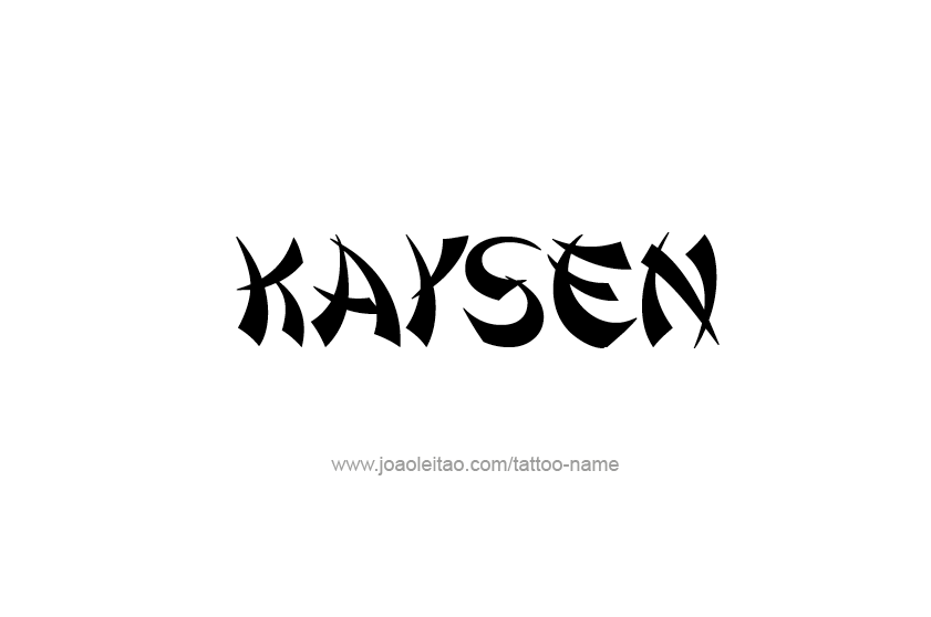 Tattoo Design  Name Kaysen