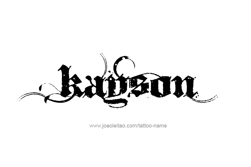 Tattoo Design  Name Kayson   