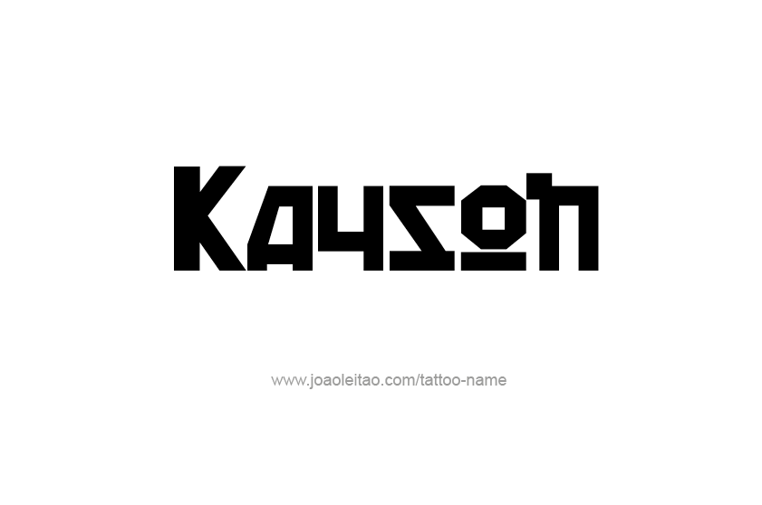 Tattoo Design  Name Kayson   