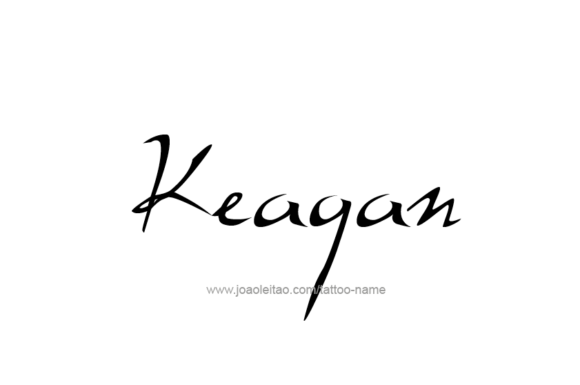 Tattoo Design  Name Keagan   