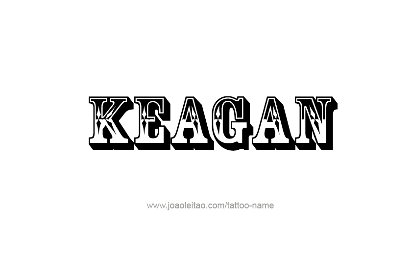 Tattoo Design  Name Keagan   