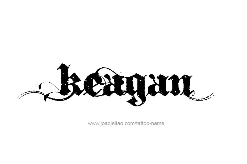 Tattoo Design  Name Keagan   