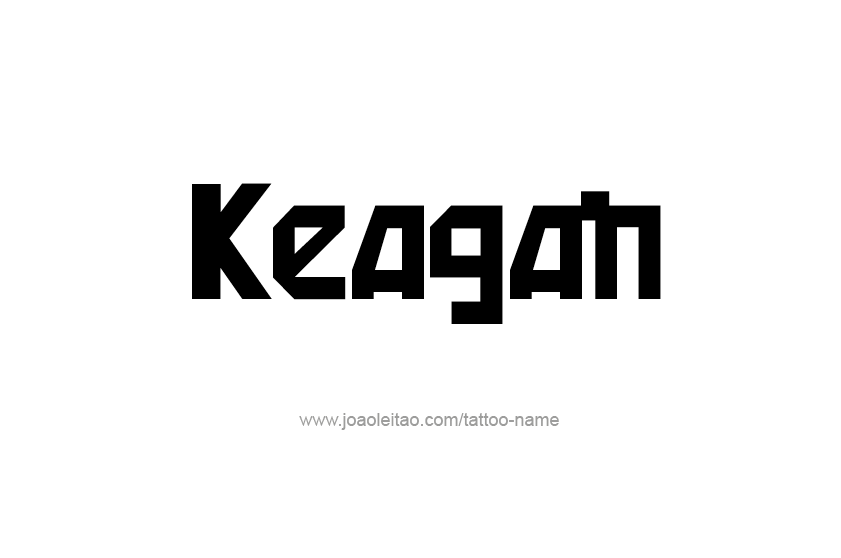 Tattoo Design  Name Keagan   