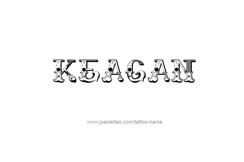 Tattoo Design  Name Keagan   