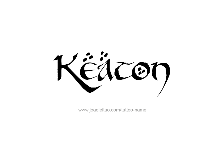 Tattoo Design  Name Keaton   