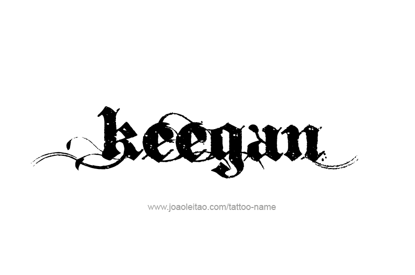 Tattoo Design  Name Keegan   