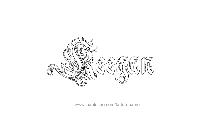 Tattoo Design  Name Keegan   