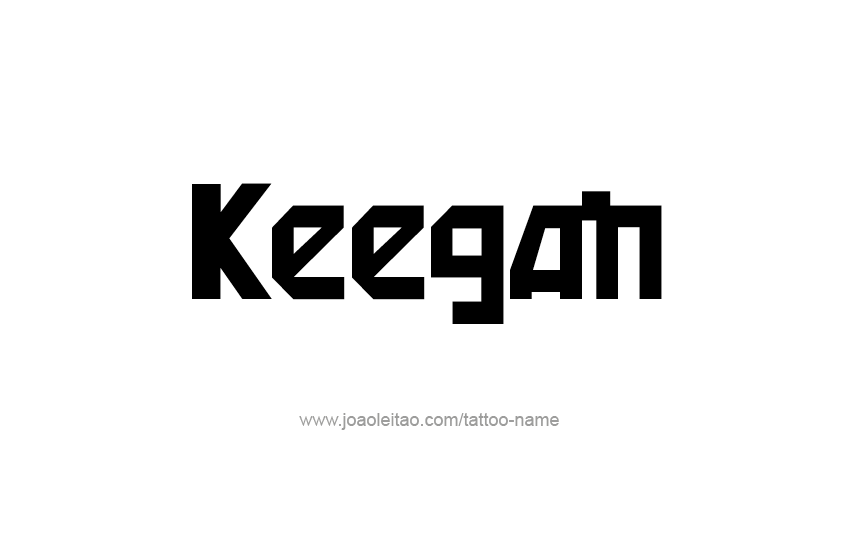 Tattoo Design  Name Keegan   