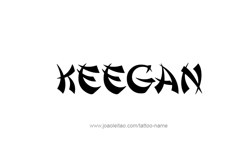 Tattoo Design  Name Keegan