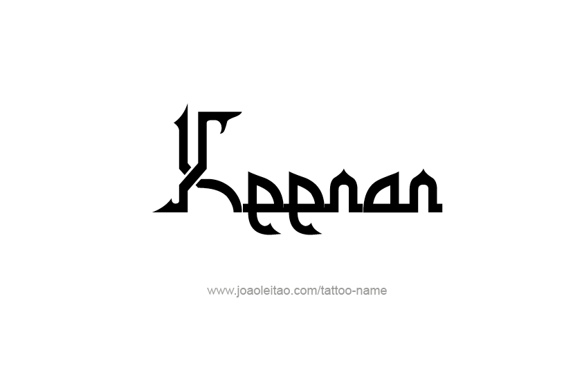 Tattoo Design  Name Keenan   