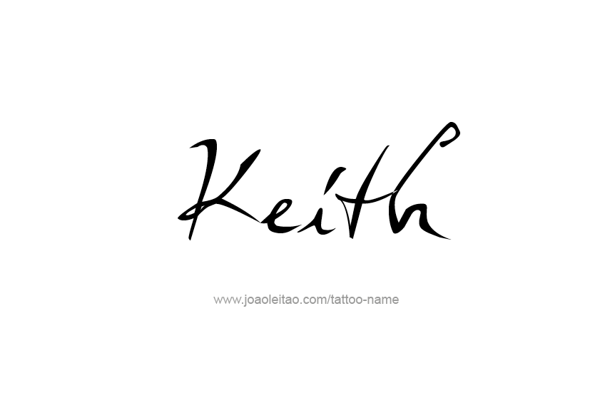 Tattoo Design  Name Keith   