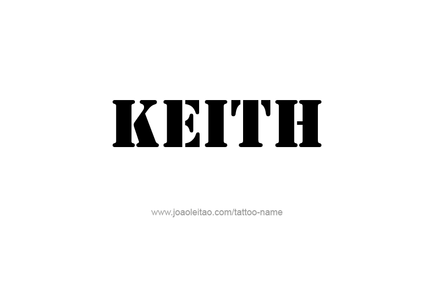 Tattoo Design  Name Keith   