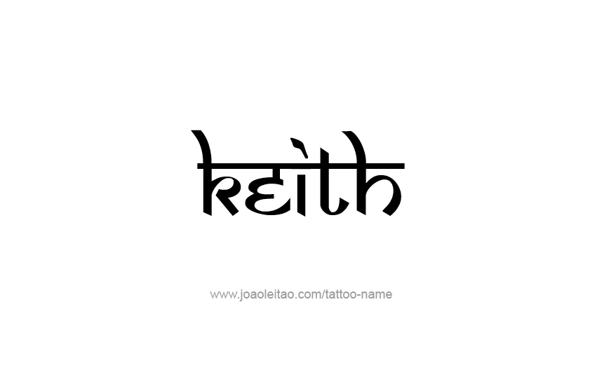 Tattoo Design  Name Keith   