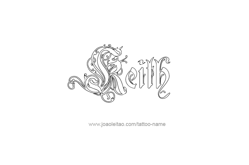 Tattoo Design  Name Keith   