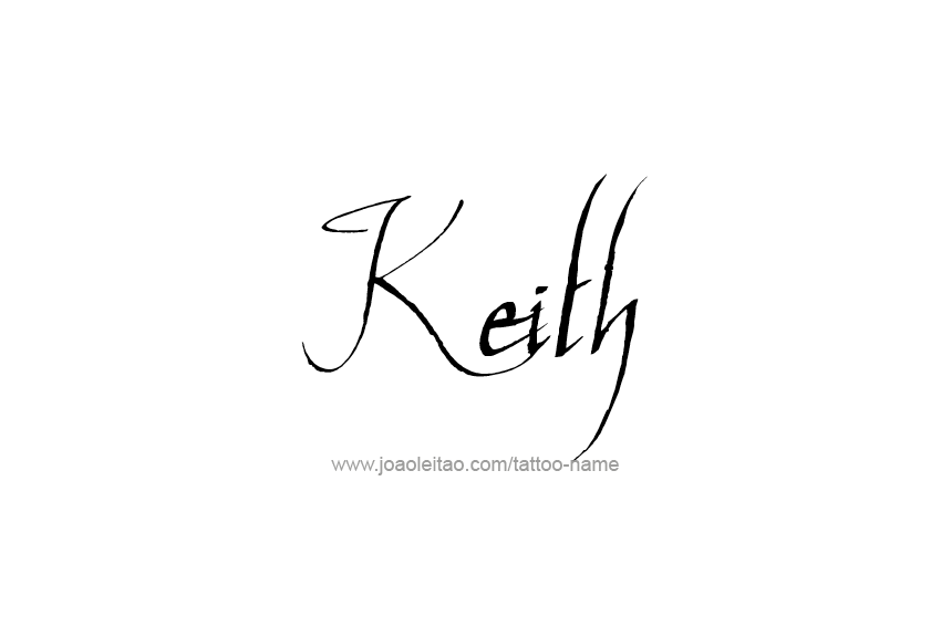 Tattoo Design  Name Keith   