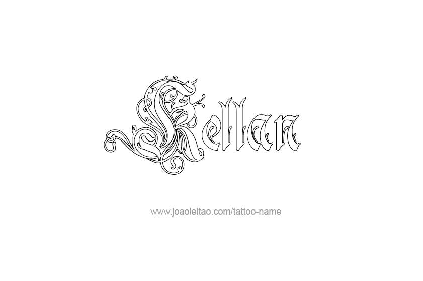 Kellan Name Tattoo Designs