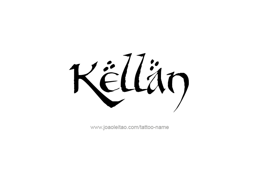 Kellan Name Tattoo Designs
