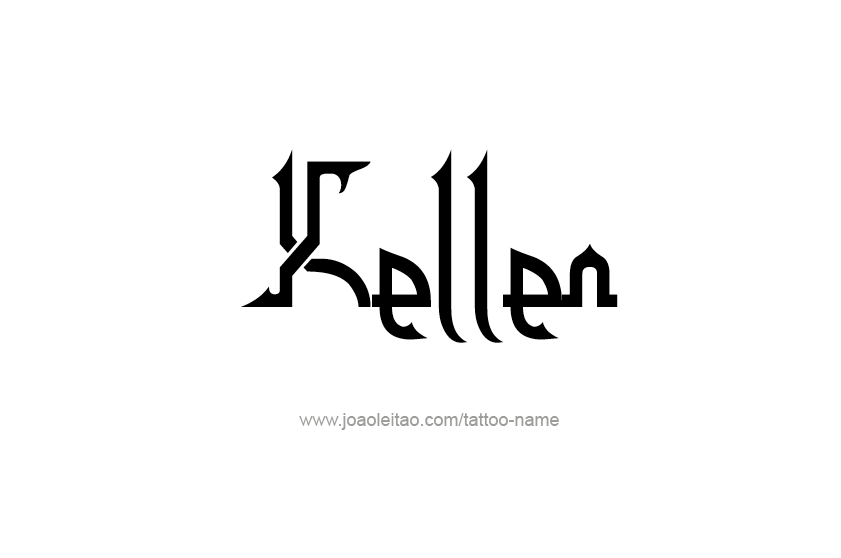 Tattoo Design  Name Kellen   