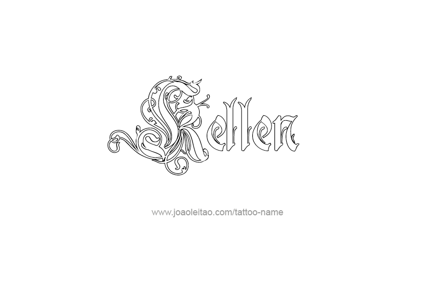 Tattoo Design  Name Kellen   