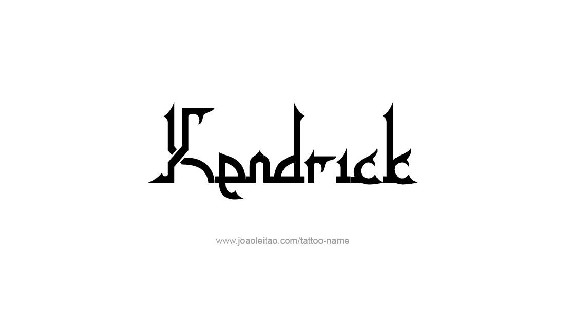 Tattoo Design  Name Kendrick   