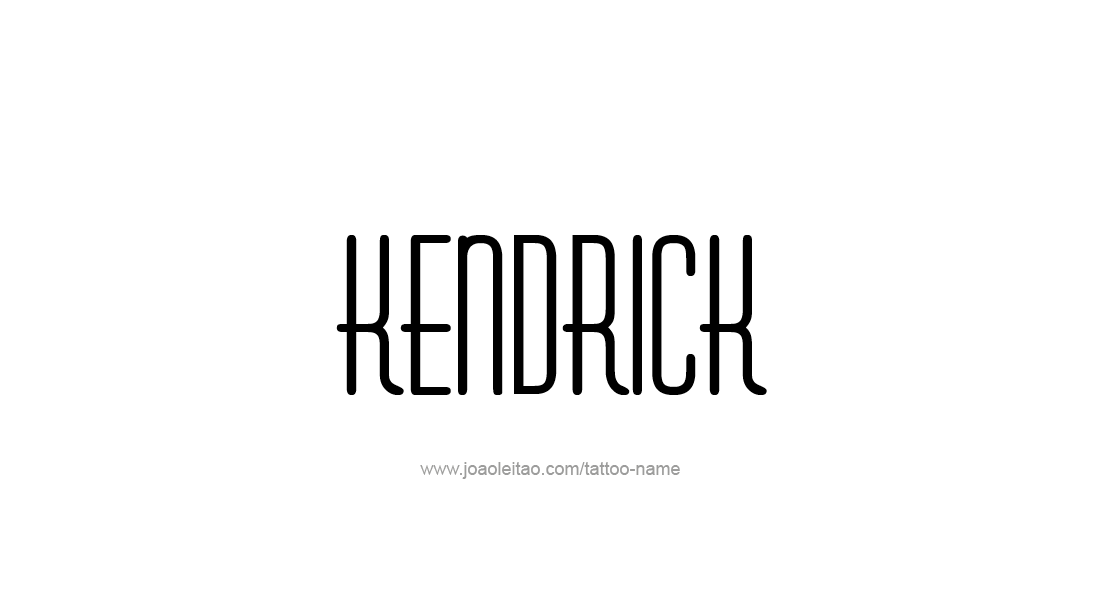 Tattoo Design  Name Kendrick   