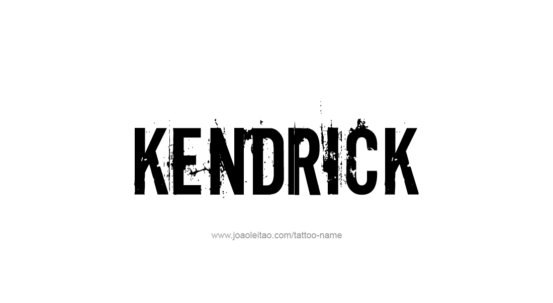 Tattoo Design  Name Kendrick   