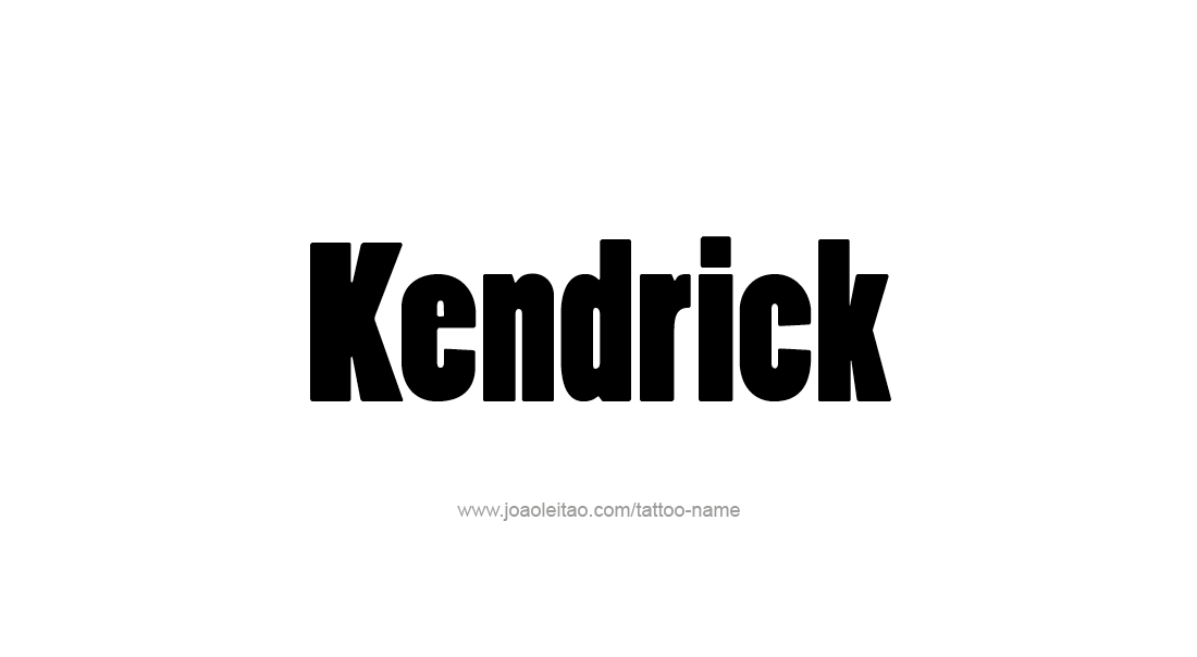 Tattoo Design  Name Kendrick   