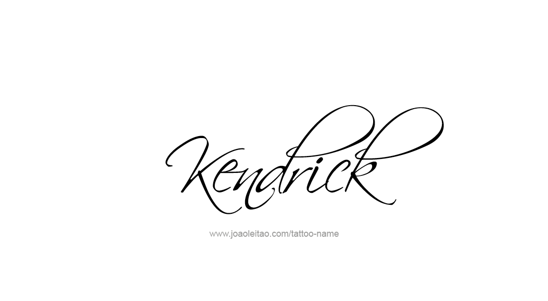 Tattoo Design  Name Kendrick   