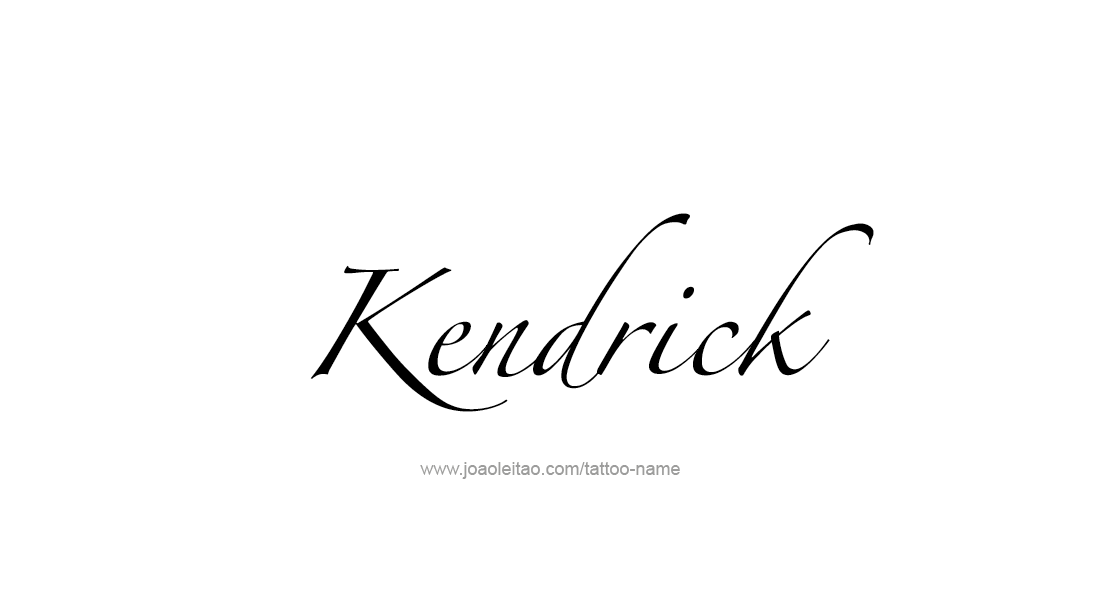 Tattoo Design  Name Kendrick   