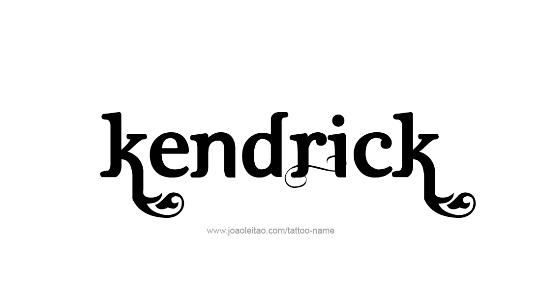 Tattoo Design  Name Kendrick   