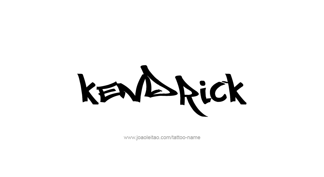 Tattoo Design  Name Kendrick   