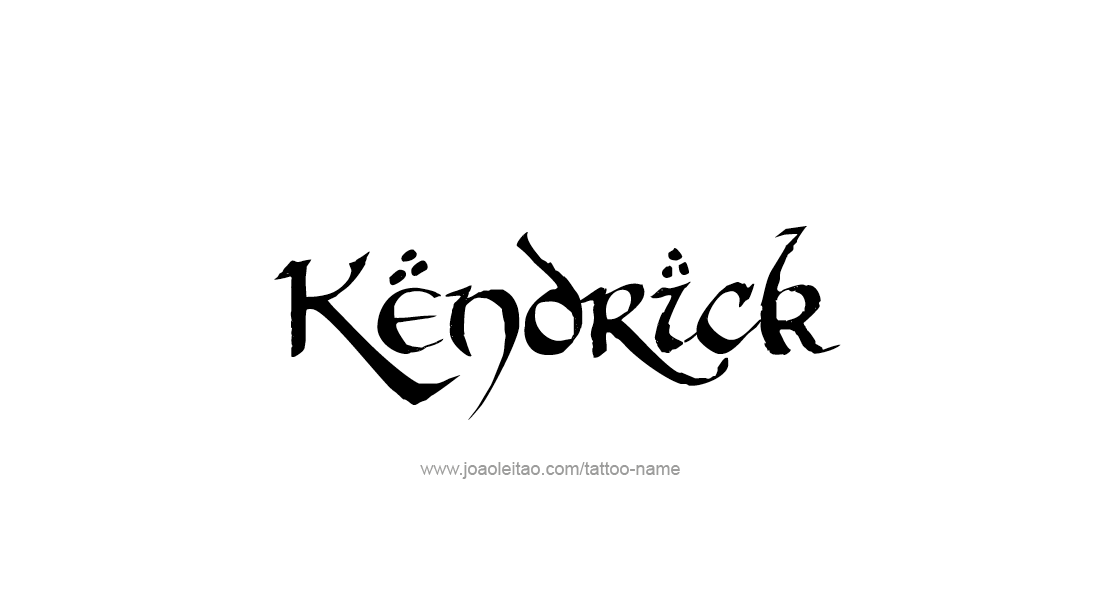 Tattoo Design  Name Kendrick   