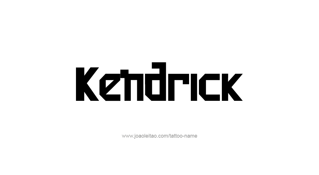 Tattoo Design  Name Kendrick   