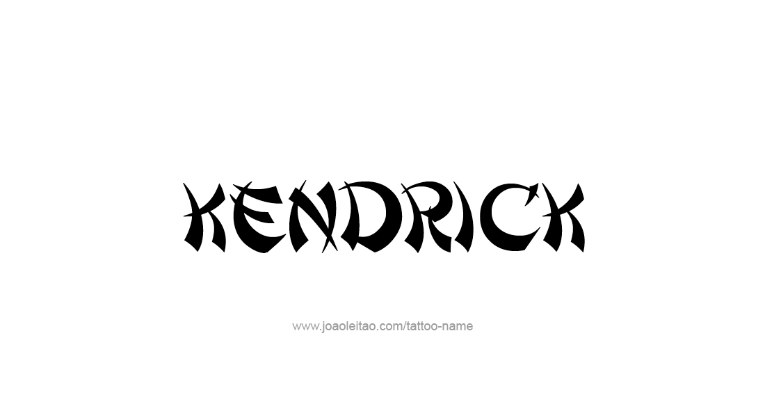 Tattoo Design  Name Kendrick