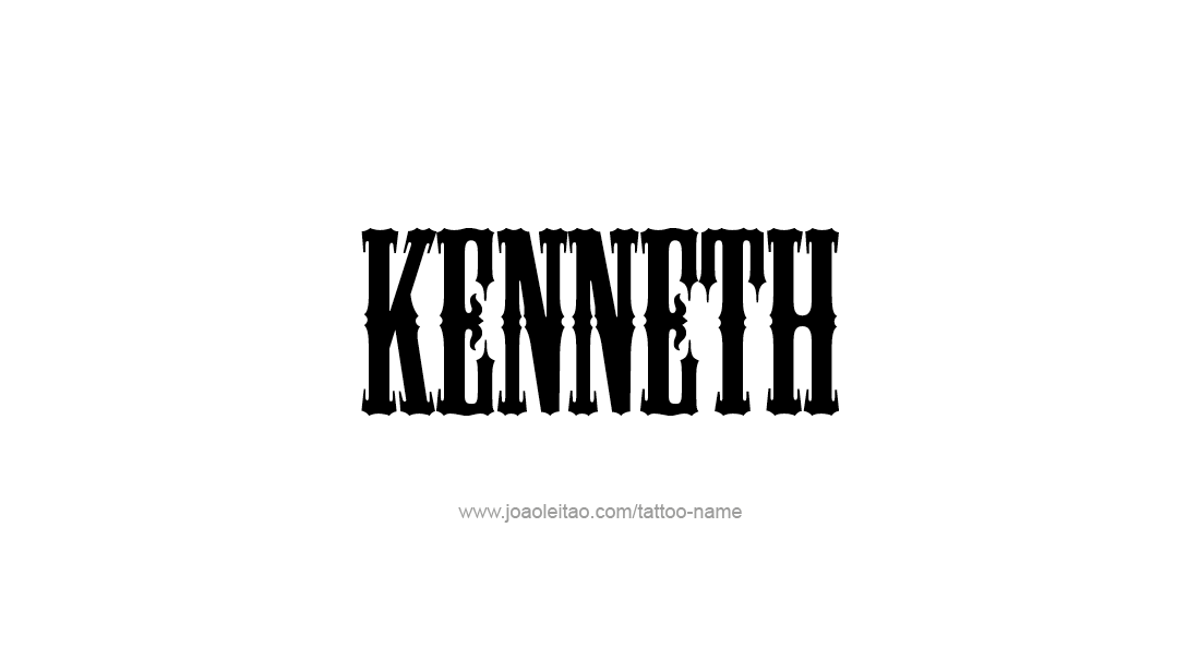 Tattoo Design  Name Kenneth   