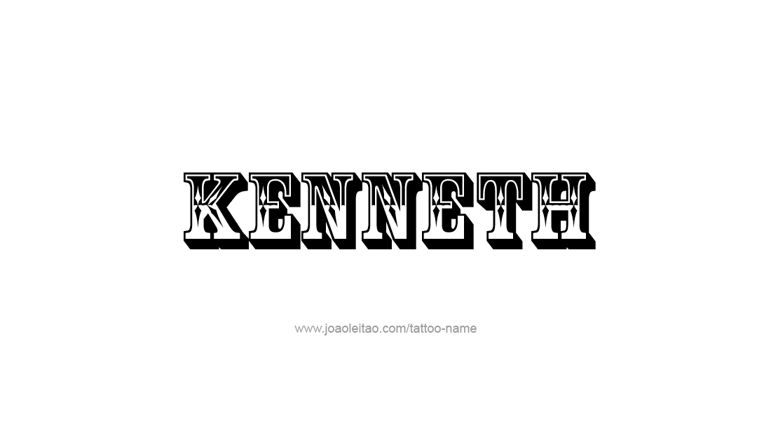 Tattoo Design  Name Kenneth   